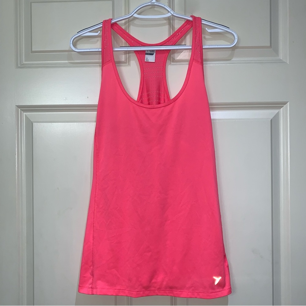 2 FOR $15 Old Navy Active Go Dry Vented Pink Racerback Tank Top